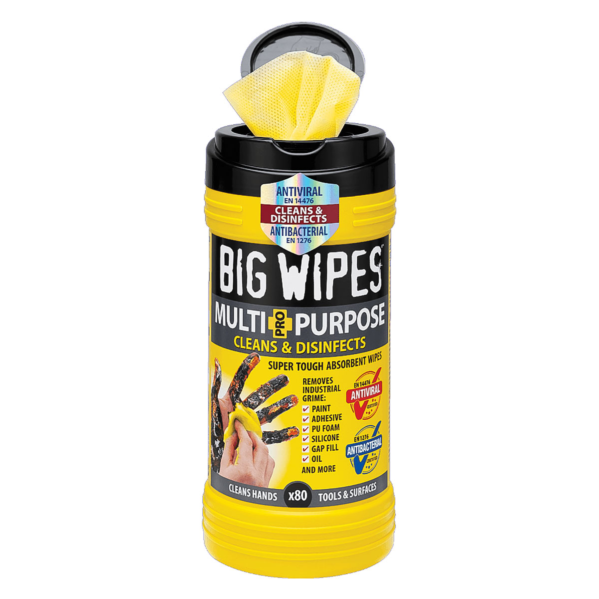 Multi-Purpose "Big Wipes" Tub of 80