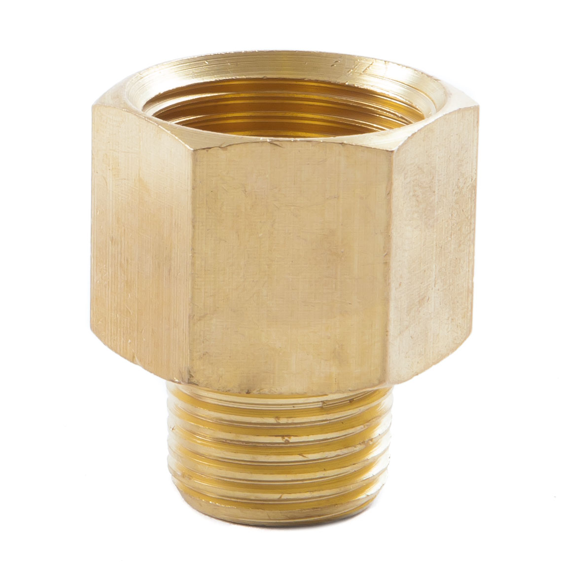 Adaptor Brass  3/8" BSP to 1/2" BSP