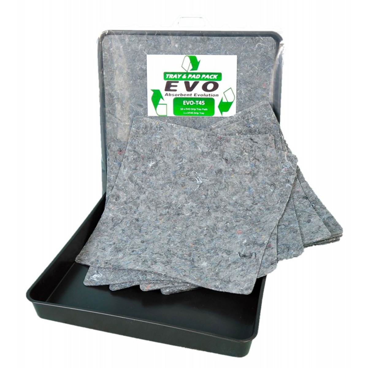 Drip Tray C/W 10 EVO Absorbent Pads - 60 x 60 x 7cm