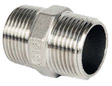 1/8" BSP S/Steel Hexagon Nipple 150 PSI