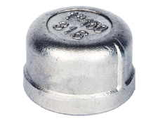 3/8" BSP S/Steel Round Cap 150 PSI