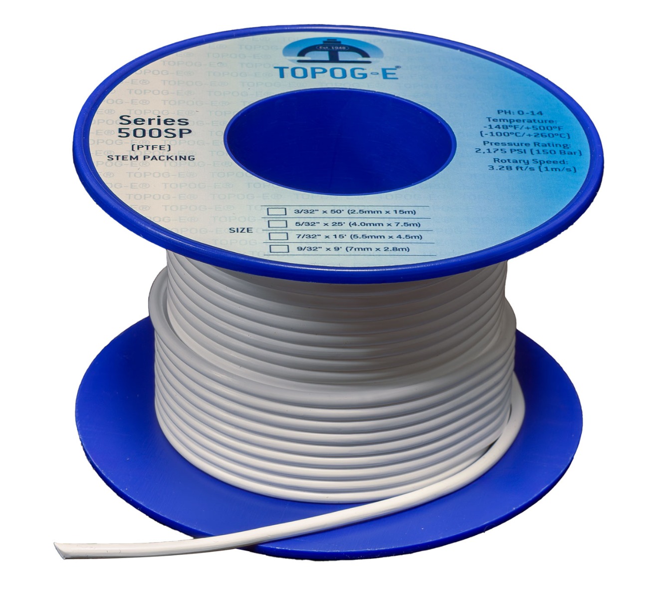 Stem Packing PTFE 4mm x 7.5m