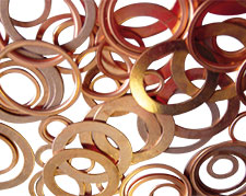 1/8" BSP Copper Compression Washer