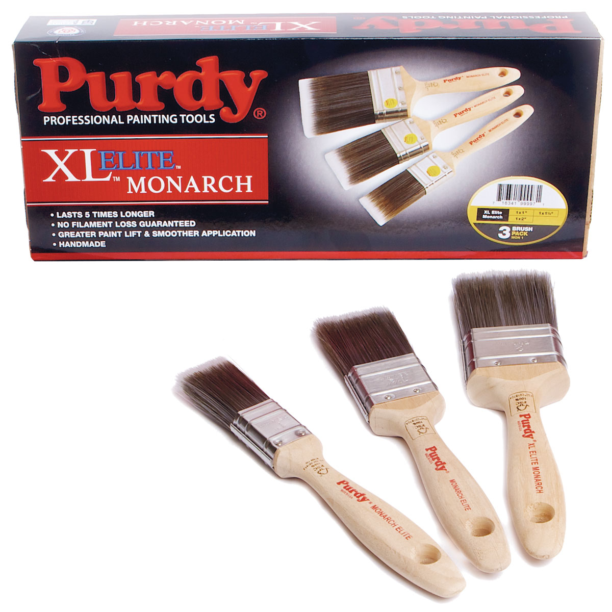 1"/1.5"/2" Elite Brush Box Set