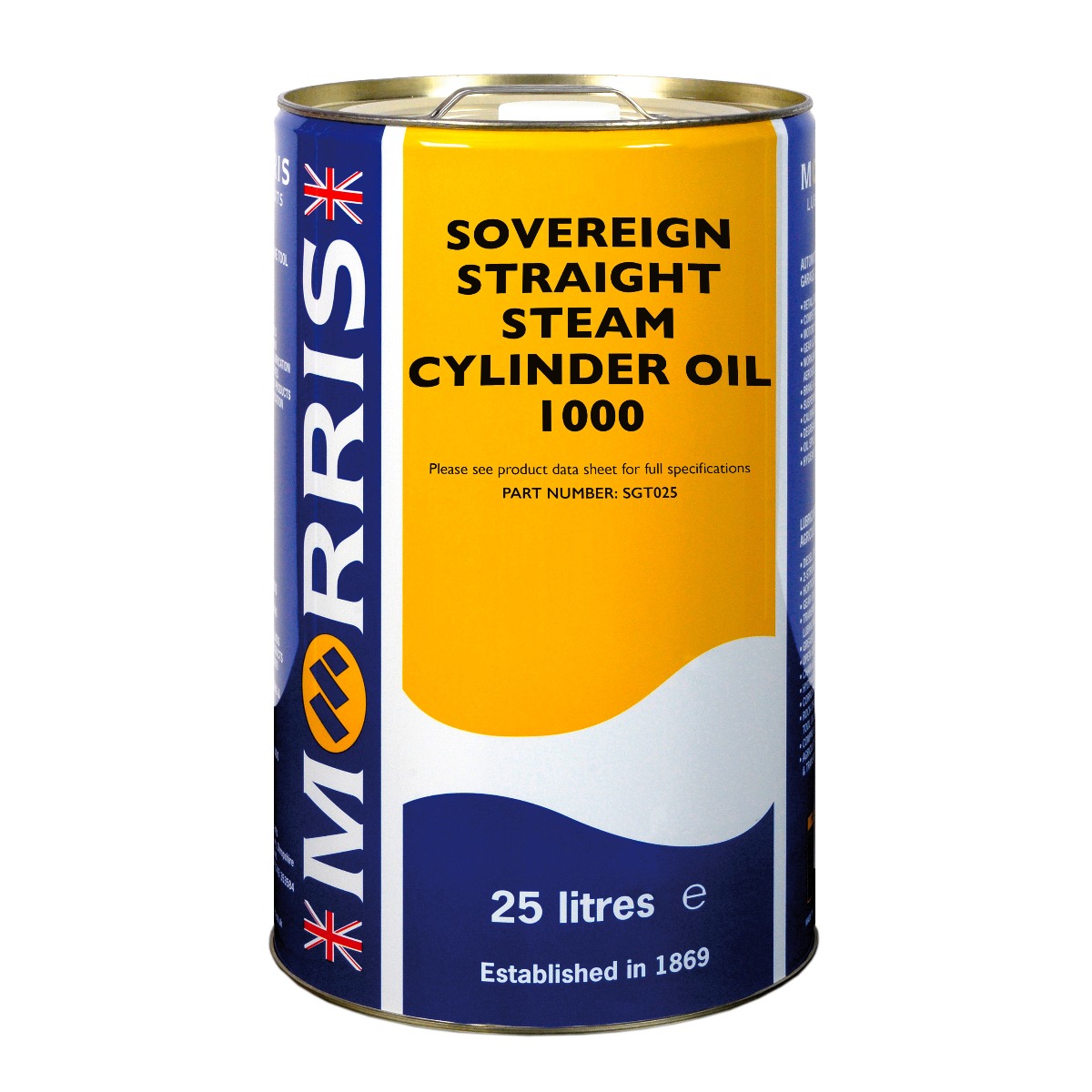 Sovereign 1000 Straight Steam Cylinder Oil - 25L