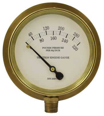 5" New Heritage Pressure Gauge 0-320psi