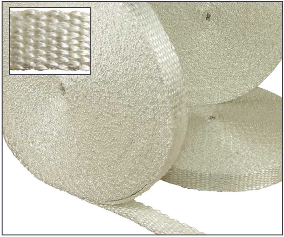 Glass Webbing Tape 40mm wide x 6mm thick 30M Roll