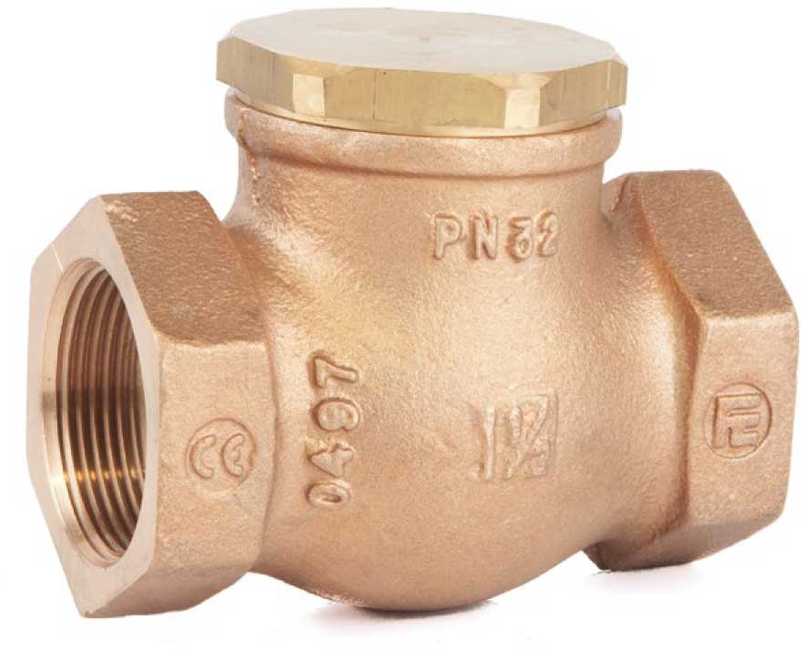 1 1/2" BSP CH32 Parallel Bronze Lift Check Valve PN32