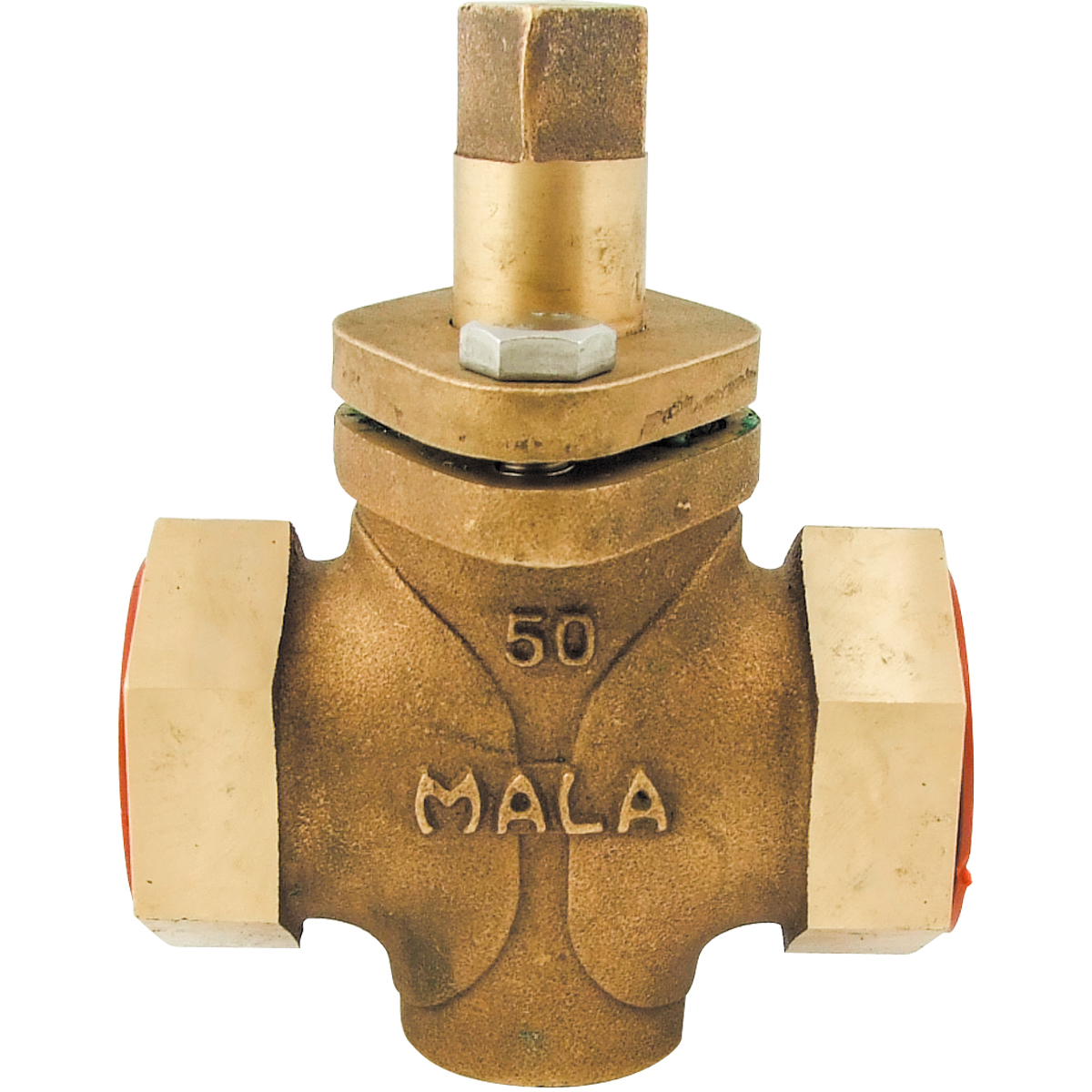 2" BSP 2 Way Gland Packed Bronze Plug Valve